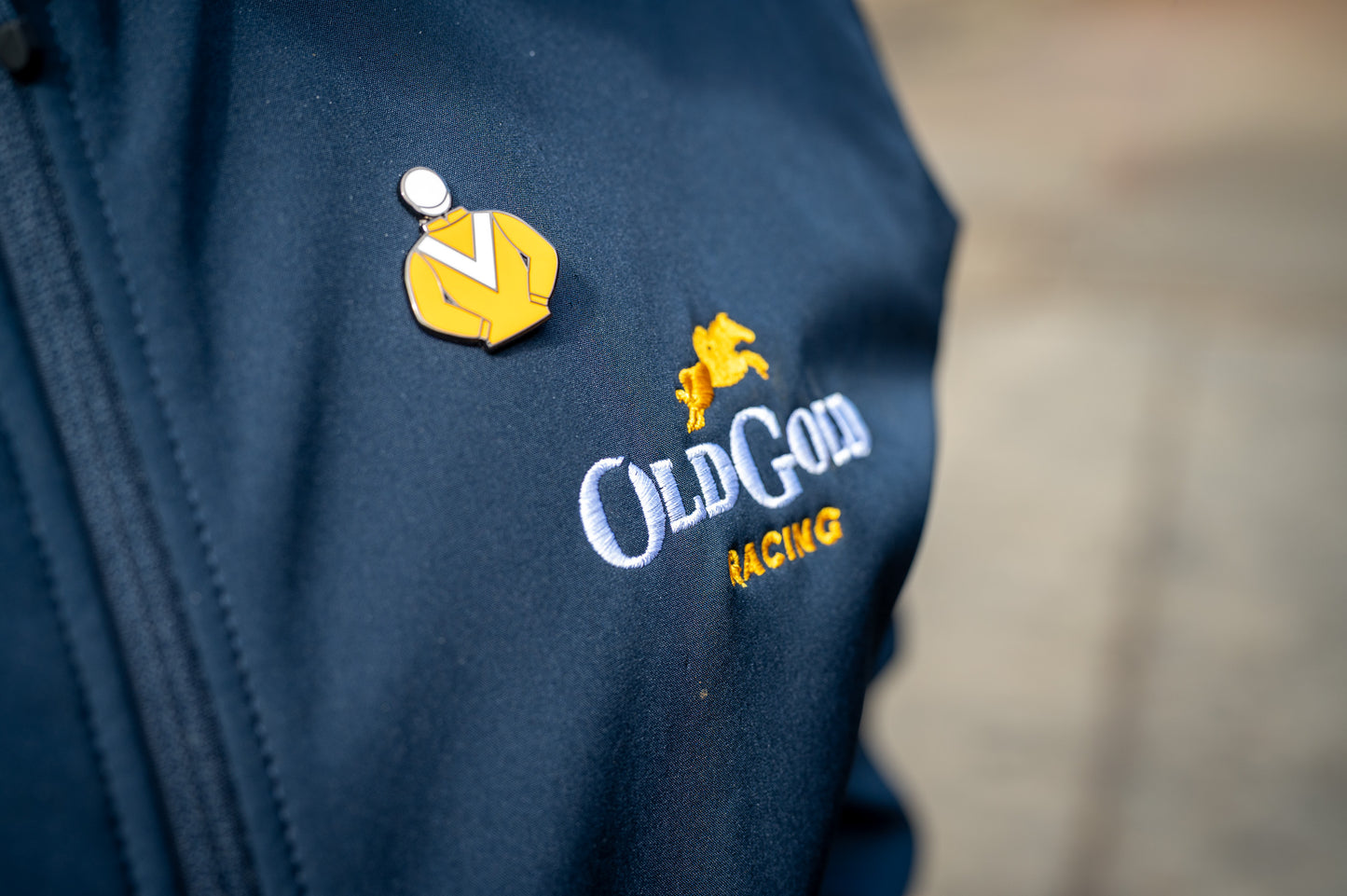 Old Gold Racing Silks Pin